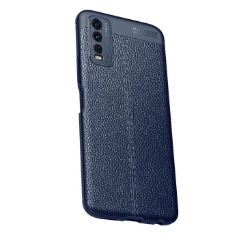 Newface Vivo Y11S Kılıf Auto Focus Kapak - Lacivert