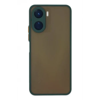 Newface Vivo Y16 Kılıf Montreal Silikon Kapak - Yeşil