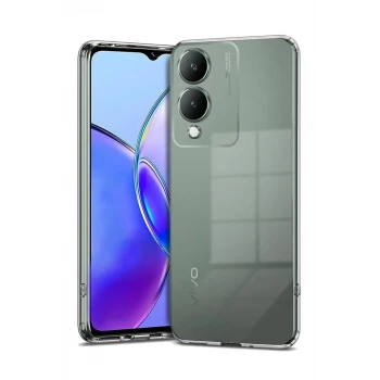 Newface Vivo Y17S Kılıf Lüx Şeffaf Silikon