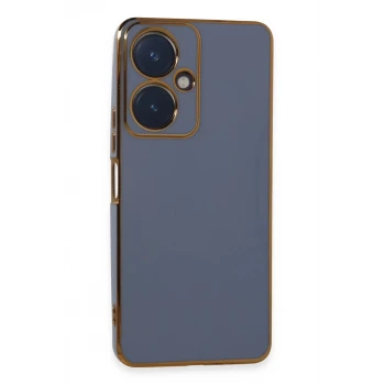 Newface Vivo Y27 Kılıf Volet Silikon - Mavi