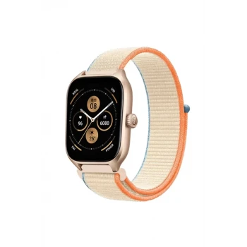 Newface Watch 22mm Hasırlı Cırtcırtlı Kordon - Krem