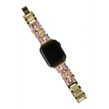 Newface Watch 22mm KR405 Metal Bakla Kordon - Lila