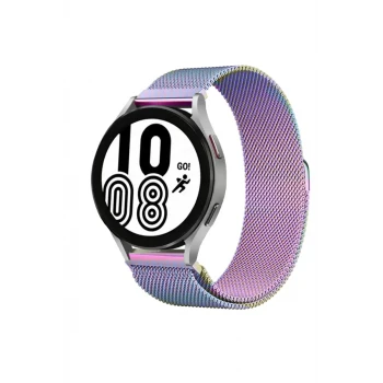 Newface Watch 22mm Metal Mıknatıslı Kordon - Rainbow