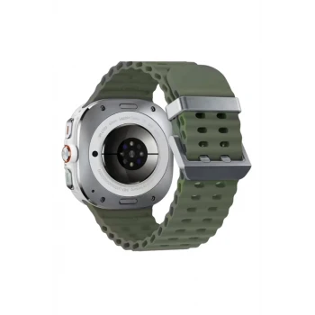 Newface Watch 7 Ultra KR417 Rug Silikon Kordon - Koyu Yeşil