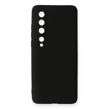 Newface Xiaomi Mi 10 Kılıf First Silikon - Siyah