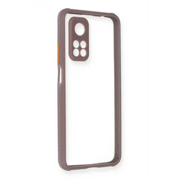 Newface Xiaomi Mi 10T Pro Kılıf Miami Şeffaf Silikon - Açık Mor