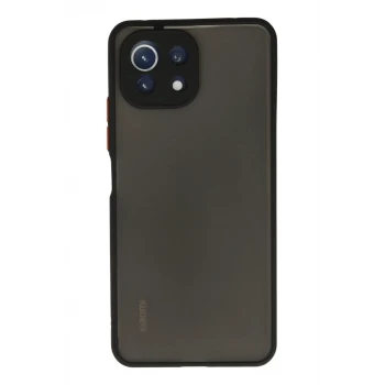 Newface Xiaomi Mİ 11 Lite Kılıf Montreal Silikon Kapak - Siyah