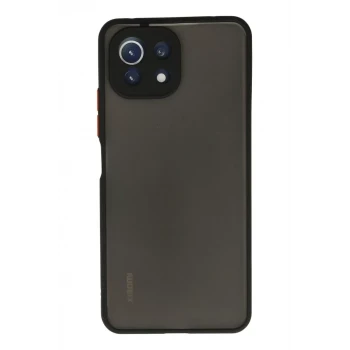 Newface Xiaomi Mİ 11 Lite Kılıf Montreal Silikon Kapak - Siyah