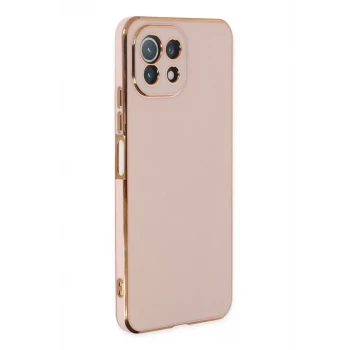 Newface Xiaomi Mİ 11 Lite Kılıf Volet Silikon - Pembe