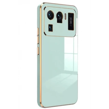 Newface Xiaomi Mi 11 Ultra Kılıf Volet Silikon - Açık Yeşil
