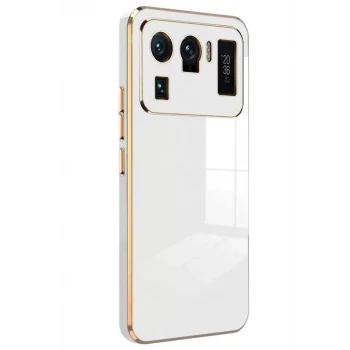 Newface Xiaomi Mi 11 Ultra Kılıf Volet Silikon - Beyaz