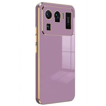 Newface Xiaomi Mi 11 Ultra Kılıf Volet Silikon - Mor