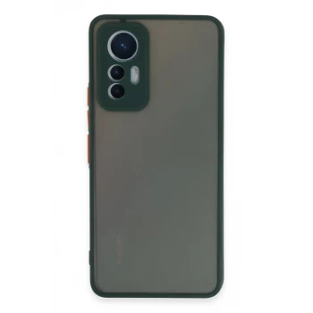 Newface Xiaomi Mi 12 Lite Kılıf Montreal Silikon Kapak - Yeşil