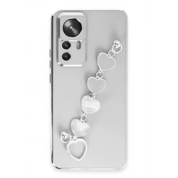 Newface Xiaomi Mi 12T Pro Kılıf Esila Silikon - Beyaz