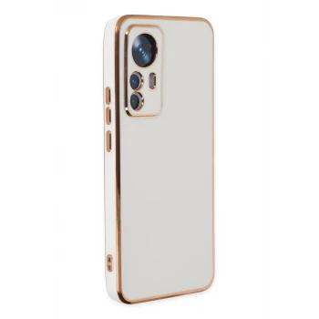 Newface Xiaomi Mi 12T Pro Kılıf Volet Silikon - Beyaz