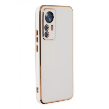 Newface Xiaomi Mi 12T Pro Kılıf Volet Silikon - Beyaz