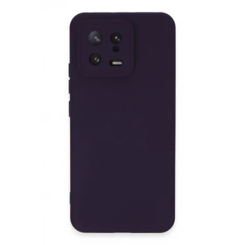 Newface Xiaomi Mi 13 Kılıf Nano içi Kadife Silikon - Mor