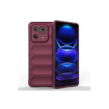 Newface Xiaomi Mi 13 Kılıf Optimum Silikon - Bordo