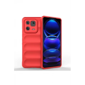 Newface Xiaomi Mi 13 Kılıf Optimum Silikon - Kırmızı