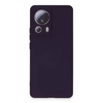 Newface Xiaomi Mi 13 Lite Kılıf Nano içi Kadife Silikon - Mor