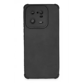Newface Xiaomi Mi 13 Pro Kılıf Loop Deri Silikon - Siyah