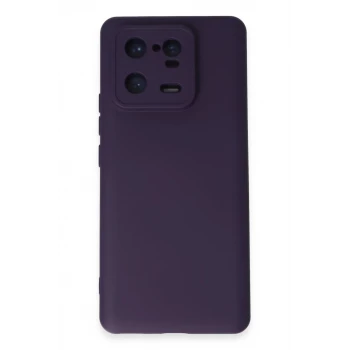 Newface Xiaomi Mi 13 Pro Kılıf Nano içi Kadife Silikon - Mor