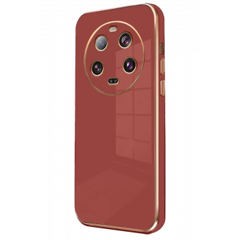 Newface Xiaomi Mi 14 Ultra Kılıf Volet Silikon - Kırmızı