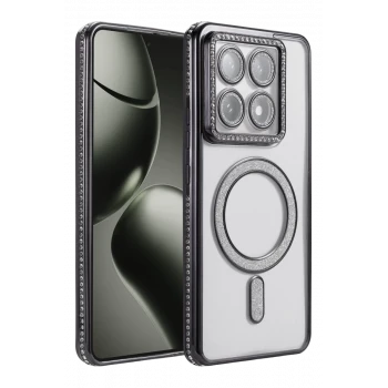 Newface Xiaomi Mi 14T Pro Joke Simli Magneticsafe Kılıf - Siyah