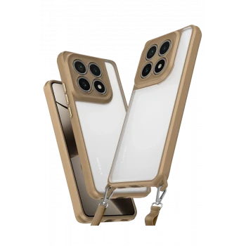 Newface Xiaomi Mi 14T Pro Kılıf Penta Silikon Kılıf - Çöl Titanyum