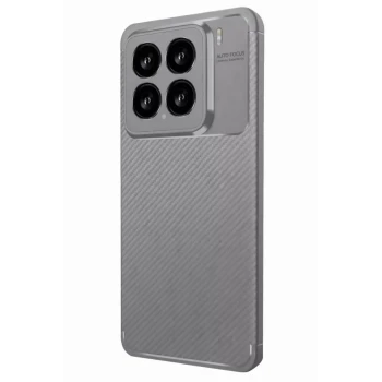 Newface Xiaomi Mi 15 Kılıf Auto Focus Karbon Kapak - Gri