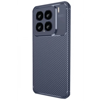 Newface Xiaomi Mi 15 Kılıf Auto Focus Karbon Kapak - Lacivert