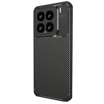 Newface Xiaomi Mi 15 Kılıf Auto Focus Karbon Kapak - Siyah