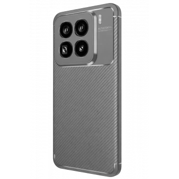 Newface Xiaomi Mi 15 Pro Kılıf Auto Focus Karbon Kapak - Gri