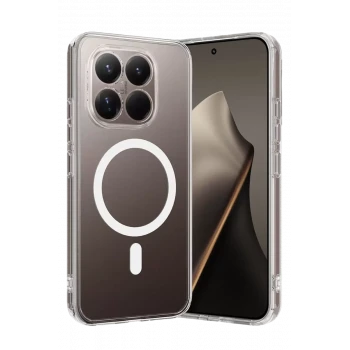 Newface Xiaomi Mi 15T Combo Sert Şeffaf Magsafe Kapak - Şeffaf