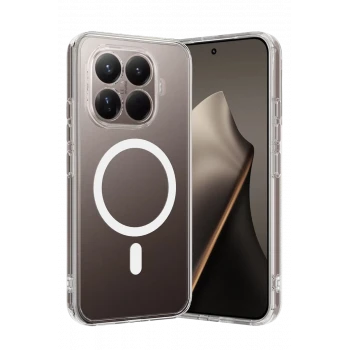 Newface Xiaomi Mi 15T Pro Combo Sert Şeffaf Magsafe Kapak - Şeffaf