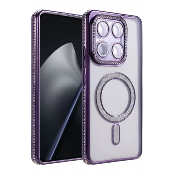 Newface Xiaomi Mi 15T Pro Joke Simli Magneticsafe Kılıf - Derin Mor