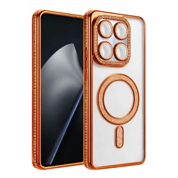 Newface Xiaomi Mi 15T Pro Joke Simli Magneticsafe Kılıf - Turuncu