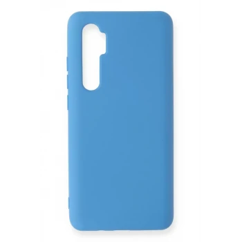 Newface Xiaomi Mi Note 10 Lite Kılıf Nano içi Kadife Silikon - Mavi