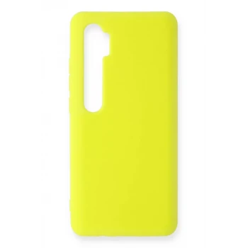 Newface Xiaomi Mi Note 10 Lite Kılıf Nano içi Kadife Silikon - Sarı