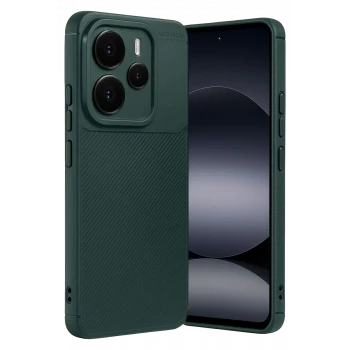 Newface Xiaomi Note 14 5G Auto Focus Karbon Kapak - Koyu Yeşil
