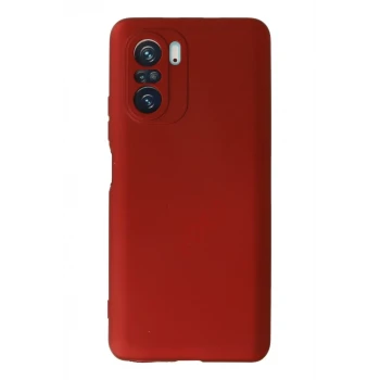 Newface Xiaomi Poco F3 Kılıf First Silikon - Kırmızı