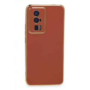 Newface Xiaomi Poco F5 Pro Kılıf Volet Silikon - Kırmızı