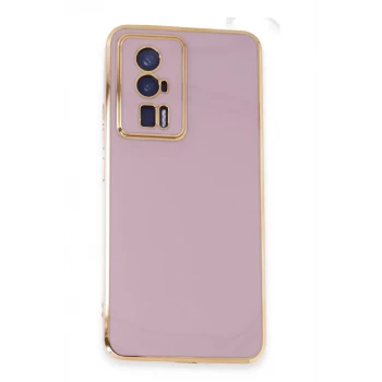 Newface Xiaomi Poco F5 Pro Kılıf Volet Silikon - Mor