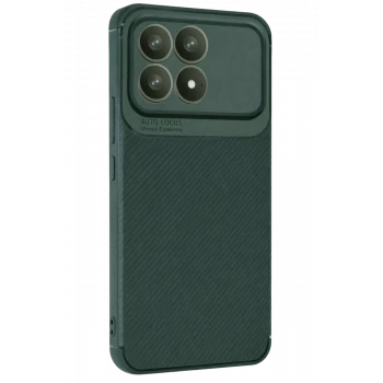 Newface Xiaomi Poco F8 Pro Auto Focus Karbon Kapak - Koyu Yeşil