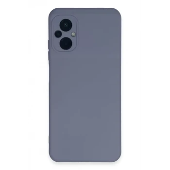 Newface Xiaomi Poco M5 Kılıf Nano içi Kadife Silikon - Gri