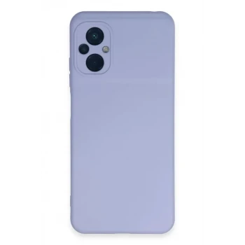 Newface Xiaomi Poco M5 Kılıf Nano içi Kadife Silikon - Lila