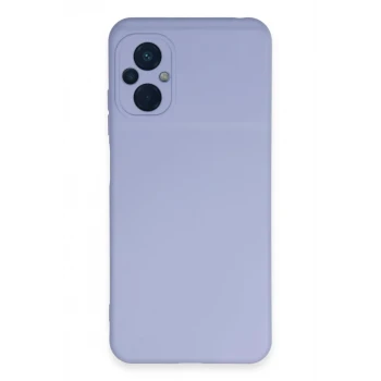 Newface Xiaomi Poco M5 Kılıf Nano içi Kadife Silikon - Lila