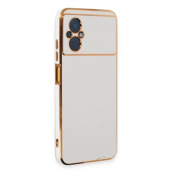 Newface Xiaomi Poco M5 Kılıf Volet Silikon - Beyaz