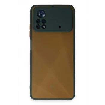 Newface Xiaomi Poco X4 Pro 5G Kılıf Montreal Silikon Kapak - Yeşil