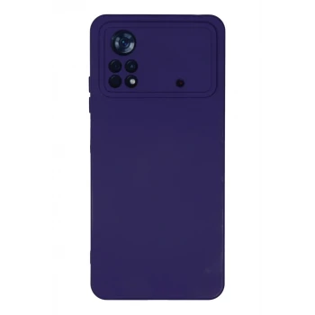 Newface Xiaomi Poco X4 Pro 5G Kılıf Nano içi Kadife Silikon - Mor